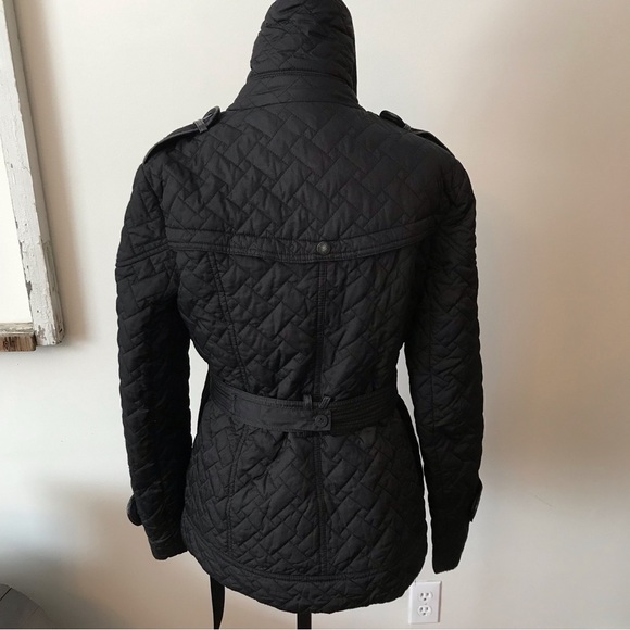 Cole Hann quilted jacket with leather trim.  Size small. - Picture 6 of 13